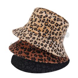 Leopard Print Fisherman Hat Men Women Cotton Breathable Summer Bucket Cap Travel Beach Double-sided Basin Hats