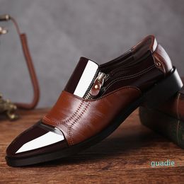 fashion-man oxford shoes for men loafers mens pointed toe dress shoes men shoes leather brown men formal patent leather