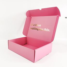 Customized Printed Personalised Ecommerce Corrugated Paper Boxes Mailer Packaging Box With Logo RRF12505