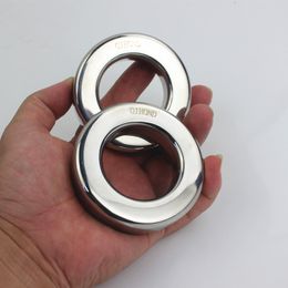 Stainless Steel Cockrings Scrotum Pandant Scrotal PendantS Testicle Bondage Stretcher Testicular Restraint Penis Ring Sex Toys for Men BB2-2-134