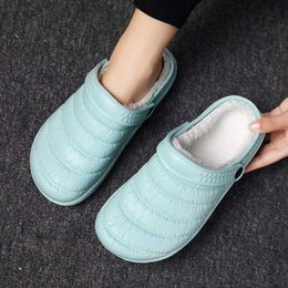 Original Slippers Women Croc Clog Shoes Winter Outdoor Classic Freesail Plush Shearling Lined Sneakers Winter Fur Garden Sandals Y0714