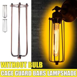 Lamp Covers & Shades Retro Vintage Pendant Chandelier Light Bulb Guard Wire Cage Bars Cafe Industrial Ceiling Hanging Fittin