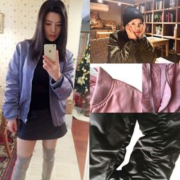 Autumn Winter Trendy Brand Design Women Versatile Zip Short Bomber Jacket / Baseball Jacket Coat Fashion A3 T200828