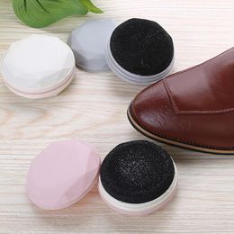 shoe polish sponge UK - Clothing & Wardrobe Storage Creative Portable Double-sided Shoe Polish Sponge Wax Travel Decontamination Cleaning
