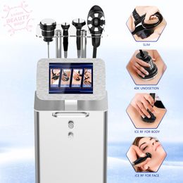 Portable Vaccum RF Radio Frequency Skin Tightening Machines Face Body Care 4 Handles Device Spa