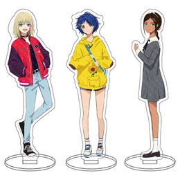 New WONDER EGG PRIORITY Acrylic Stand Model Plate Keychain Ai Ohto Rika Kawai Momoe Sawaki Neiru Aonuma Anime Figures Desk Decor G1019