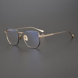 Fashion Sunglasses Frames Titanium Frame Irregular Eyeglasses Transparent Clear Lens Myopia Prescription Optical Women Men Read