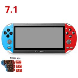 X7 X12 Plus TV Video Game Console Mini Portable Handheld Game Players With 8GB 18GB Classic Retro Games Dual Rocker Joystick for Kids Gift