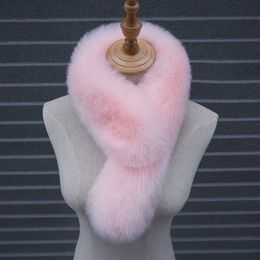 Luxury Raccoon Long Neck Warmer Collar Winter Autumn Warm Faux Fur Collar Women Scarf Thick Warm Fur Coat Scarves 75cm H0923