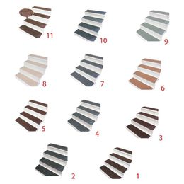 Carpets 7Pcs/Set 76x21cm Solid Color Stair Treads Plush Carpet Self-Adhesive Non-Slip Backing Removable Washable Step Rugs Runners