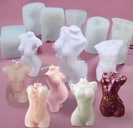 Male and female torso silicone molds, used to make cake scented candle diy plaster Moulds free shipping