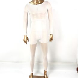 Shaper bodysuits para máquina de emagrecimento a vácuo, equipamento de massagem de rolos descartáveis ​​terno profissional de corpo, moldagem, branco m l xl