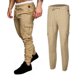 Men's Casual Trousers Cargo Pants Lightweight Tactical Men Trousers Multi-pocket Overalls Men's Pants Waterproof Quick Dry Pants H1223