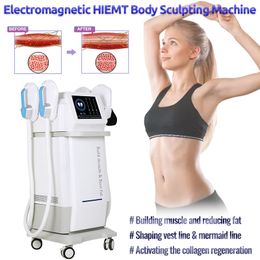Lastest 4 handles Body Slimming Machine Electromagnetic Muscle Stimulation Fat Burning Shaping HIEMT EMSLIM Buttocks Lift