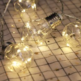 Christmas Decorations Solar light string G50 bulb copper wire lantern garden courtyard decoration waterproof LED 5 Metres 10 bulbs