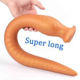 NXY Anal toys New 55cm Long Plug Silicone Big Butt Plugs Dildo Vaginal Stimulation Prostate Massager Anus Sex Toys For Men Women Product 1125