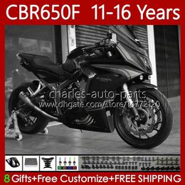 Bodywork For HONDA CBR-650 CBR 650 Grey black CBR650 F CBR650F 11 12 13 14 15 16 Body 73No.41 CBR 650F 2011 2012 2013 2014 2015 2016 CBR-650F 2011-2016 Motorcycle Fairings