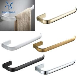 Towel Racks Wall Mounted Brass Bathroom Rack Rail Bar Single Rod Bath Shelf Hanger For Home El