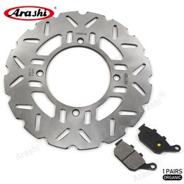 Arashi Rear Brake Disc Rotor and Brake Pads For Kawasaki Z750R / Z750R ABS 2011 - 2012 Motorcycle CNC Brake Disc Aluminium