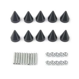 1 Set aluminium + iron Cuspate style Car Licence Plate Bolts Frame Screws Car