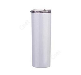 20oz Tumblers Sublimation Blanks Tumbler Stainless Steel Coffee Mugs Beer Classic Cup With Lid straws Sea Shipping DAC257