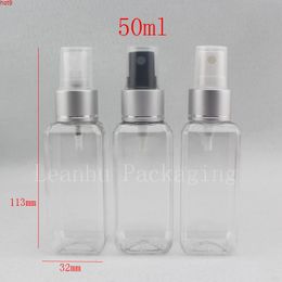 50ml X 50 empty transparent plastic liquid Bottle with sprayer pump , PET Cosmetic Packaging bottle ,50cc mist spray containergood qty