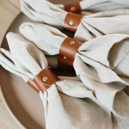 Napkin Rings 4Pcs/Set Practical Ring Rustic Tear Resistant Small Fine Workmanship