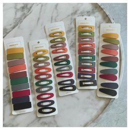 10Pcs=1Set Scrub Designer Girl Acrylic Multicolor Duck clip Hairpin Hairclips Hair Clip Pin Comb Barrette Women Wedding Accessories