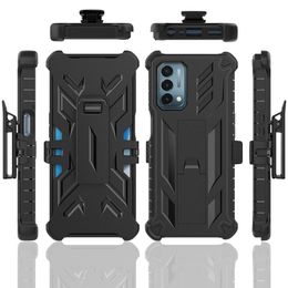 For OnePlus Nord N200 5G Phone case Hybrid 3 in1 TPU PC Heavy Duty Armor Cover pattern Kickstand Belt Clip Combo Rugged cases B