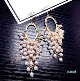 designers Stud women's pearl Earrings Classic letter Ear men Earring Gold Silver