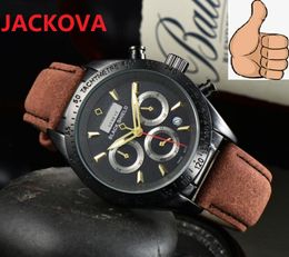 relogio masculino all sub dials working quartz watch 41mm Luxury Calendar Bracelet luxury Mens Business Wristwatches Montre De Luxe Gifts rubber silicone strap