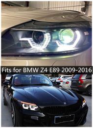 2pcs Full LED auto head lights For Z4 E89 DRL Headlight 2009-16 BMW turn signal high beam lens brake fog lamp