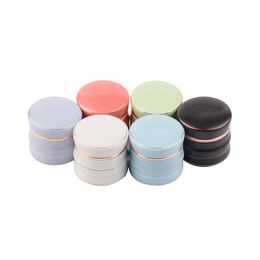Herb grinder 63mm 4 parts multicolor available smoking accessories tobacco crusher Flat ceramic Zinc alloy waist grinders