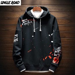 SingleRoad Mens Hoodies Men Sweatshirt Pullover Japanese Streetwear Harajuku Hip Hop Fashion Sweatshirts Male Hoodie Men 201114