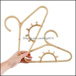 Hangers & Racks Clothing Housekee Organization Home Garden Rattan Wall Hooks Sun Moon Sunflower Rainbow Kids Garments Organizer Ra239j