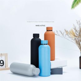 500ML Water Bottle With Small Mouth Stainless Steel Travel Coffee Mug Double Wall Thermos Cup