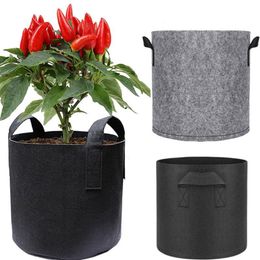 Planters & Pots 7-40 Gallon Fabric Plant Seedling Grow Bags Potato Strawberry Flower Vegetable Growth For Agriculture Farm Gardening Tool