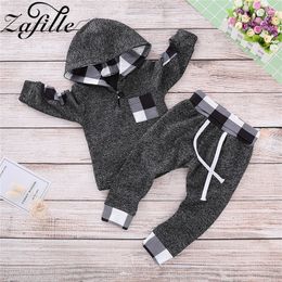 Clothing Sets Zafille Pliad Sweatshirt and Pants Costume Newborn Boy Winter Clothes for Baby Girl Set 210309