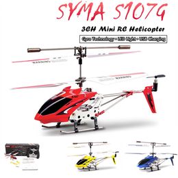 S107G RC B3.5CH Alloy Copter Helicopter Built-in Gyro Quadcopter anti-collision anti-drop eachine helicopter