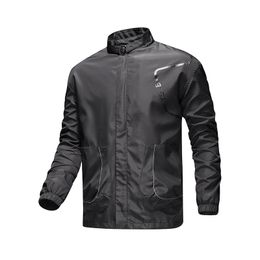 Fashion Spring Jacket Men Long Sleeve Standard Collar Zipper Pockets Clothes Waterproof Windproof Jacket for Men Coat Pull Homme 210601