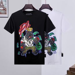 Men SKULL T shirt Geometric Pattern Summer Casual Tee Fashion Ins Style Top Streetwear Loose High Quality Sport Hip-hop Mature Trendy T Shirts 19