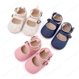 Girls Shoes Solid Color First Walkers For Baby Girl Basic Kids Flats Fashion Anti-Slippery Toddlers Child Shoes