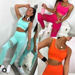 Seamless Workout Yoga Sets Female Sport Gym suit Wear Running Clothes women Fitness Suit Long Sleeve + Leggings 210802