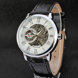 Top verkauf Forsining mode männer uhren Herren hand Wind Mechanische Uhr armbanduhr für männer For04-2