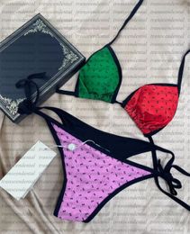 대비 컬러 믹스 12 실트 비키니 여성 수영복 인쇄 수영복 패션 수영복 여성용 패드 수영복