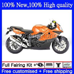 Bodywork +Tank cover For BMW K1200-S New Orange K1200 S K1200S 2005 2006 2007 2008 2009 2010 Body 4No.92 K 1200S 05-10 K-1200S K 1200 S 05 06 07 08 09 10 Full Fairing Kit