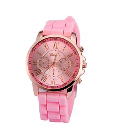 -Relojes de pulsera Reloj de silicona simple y lindo Horloge Cadeau Relojes de mujer Fashion Ginebra Marca Número romano Reloj de Muyer Reloj Cuckoo Fi