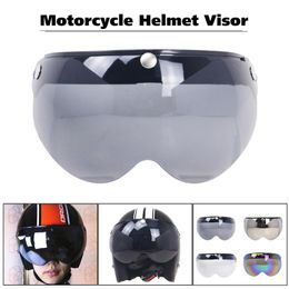 Motorcycle Helmets Universal Windproof 3-Snap Moto Helmet Sunglasses Visor Front Flip Up Wind Shield Lens