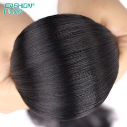 Synthetic Ponytail Long Silky Straight Clip In Pony TailExtensions Wrap Around On Hair 26Inch 100g By Fashion Iconfactory direct