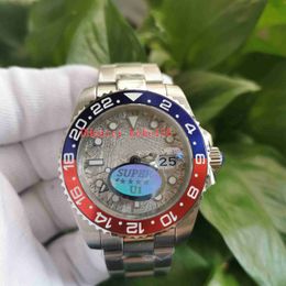 U1 High quality men Watch Watches 126719BLRO 126719 40mm Meteorite dial Pepsi Bezel Stainless Steel Asia 2813 Movement Mechanical Automatic Mens Wristwatches
